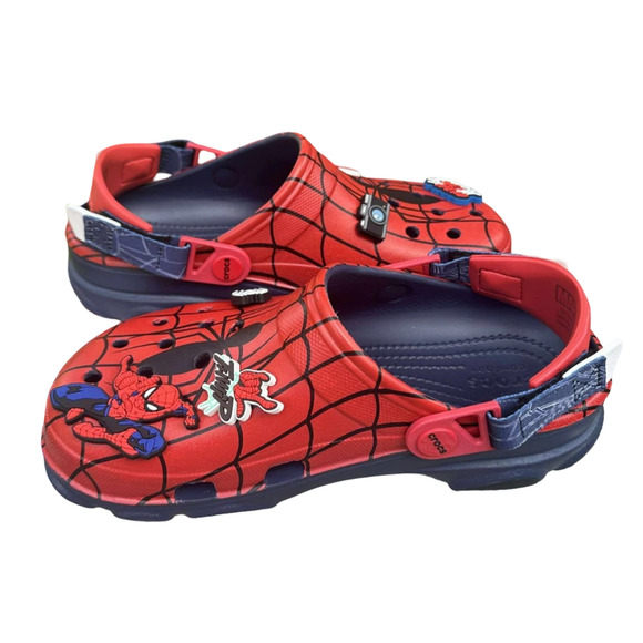Crocs Marvel x Spider-Man All-Terrain Clogs Navy Men 12/Women 14 New - Picture 12 of 16